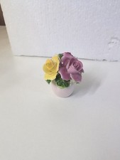 Vintage Radnor Bone China England Flower Basket Bouquet.