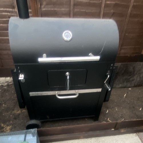 Black metal charcoal - charcoal, smoker