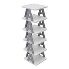 Shoe Rack 4-7 Tiers DIY Narrow Small Free Standing Shoes Storage Tall Organizer