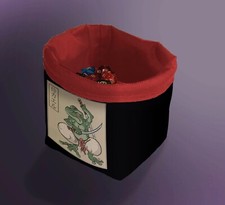 Samurai Frog Dice Bag, Kermit Dice Pouch, Game Treasure Nest Bag, Dnd Tile Cup