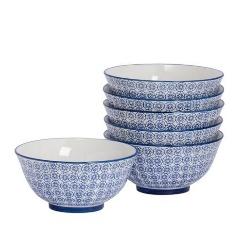 Hand printed cereal bowls - cereal,
