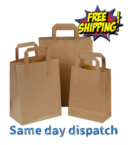 Brown kraft paper bags - kraft,