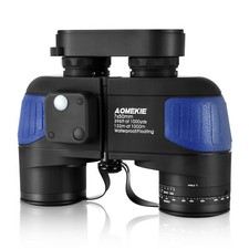 AOMEKIE 7X50mm Marine Binoculars Hunting HD with Rangefinder Compass Waterproof