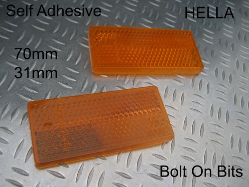 Hella amber side reflectors - 2,