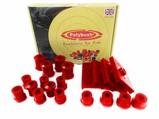 Polybush Vehicle Bush Set (Performance) for MG B & B GT, 1962-1980: Kit38-Red