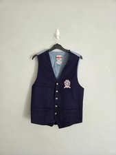 Vintage 90s Looney Tunes Warner Bros Bugs Bunny Embroidered Waistcoat Jacket XS