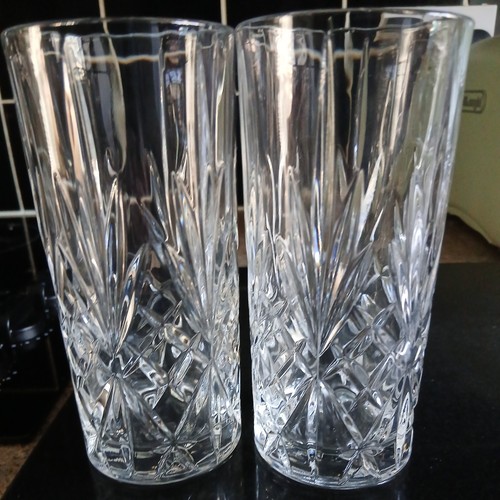Pair crystal glass highball - pair,