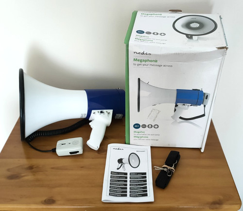 Nedis 25w megaphone - 25w, with