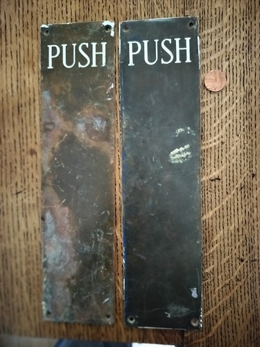 Two vintage copper finger