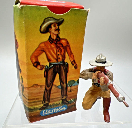 Vintage elastolin cowboy - elastolin, no