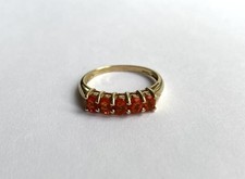 9ct Gold Fire Opal Ring Size P