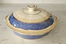 Rare Alfred Meakin “Royal Marigold” Covered Serving Tureen Antique Gilded Dish