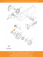 YAMAHA Nut, 90170-22800 OEM