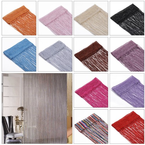 String curtain panel door - string,