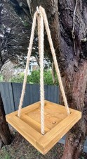 WOODEN HANGING BIRD TABLE