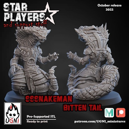 Sssnakeman bitten tail star - sssnakeman,
