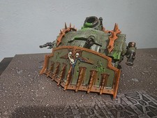 PlagueBurst crawler Death Guard 40k Tank Painted with UV Resin on cannon