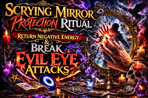 Scrying mirror protection - mirror,