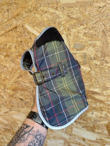 Barbour tartan dog coat - tartan, xs