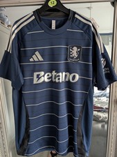 adidas Aston Villa 2024-25 Away Shirt. Size Large