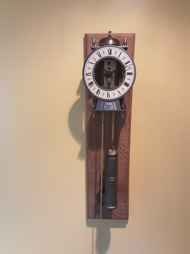 Vintage skelton wall - vintage, clock