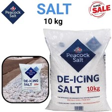 White Rock Salt Deicing 10KG Weed Killer Winter Snow Ice Driveways Road Gritting