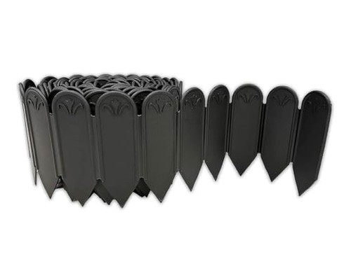Black flexible garden edging - black,