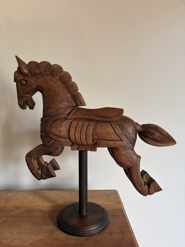 Large hand carved - carved, wooden