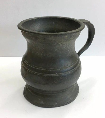 Antique pewter gill measure - gill,