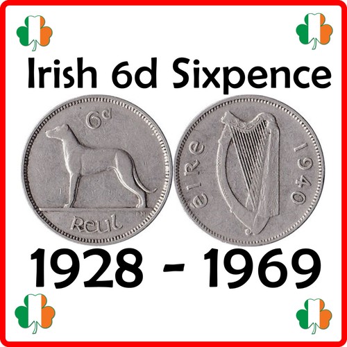 Ireland irish 6 pence - ireland, |