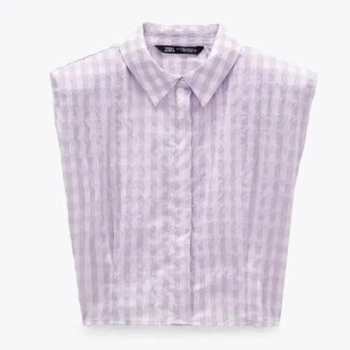 Zara cotton poplin gingham - zara,