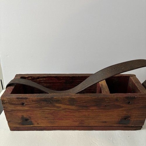 Vintage wood tool box - vintage,