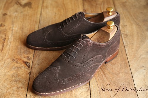 Grenson brown suede leather - brown,