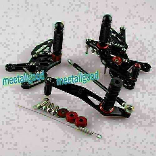 Black motorcycle rearset rear - rearset,