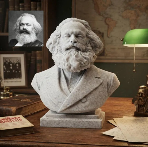 Karl marx bust - bust, statue
