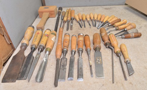 Vintage chisels gouges - 34,