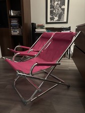 Graham And Green (X2) Pink Textile Outdoor Deck Chairs