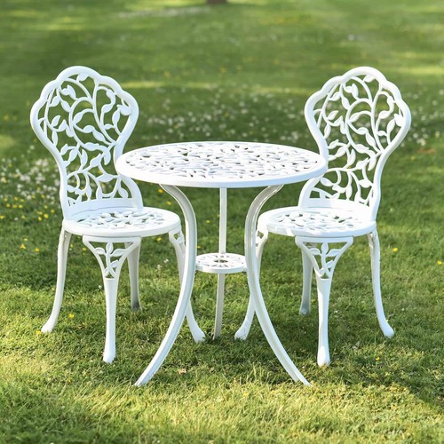 Cast aluminium rosette white - "rosette",