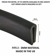 Large Rubber U Channel Edging