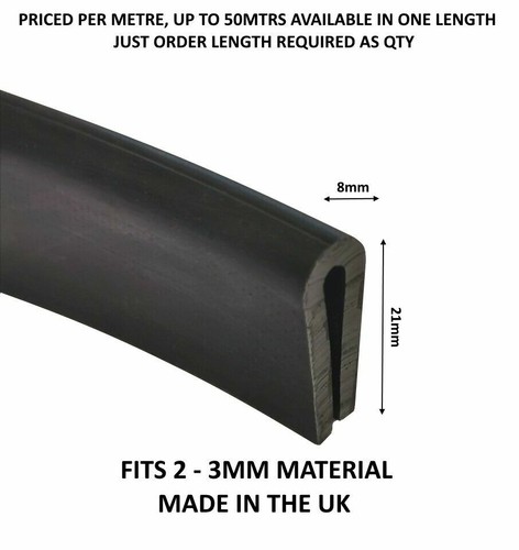 Large rubber channel edging - large,