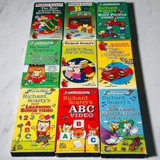 Richard Scarry - VHS Lot of 9