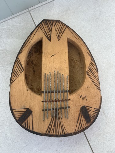 Thumb piano vintage african - -,