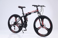 24 Inch Black Foldable Bike