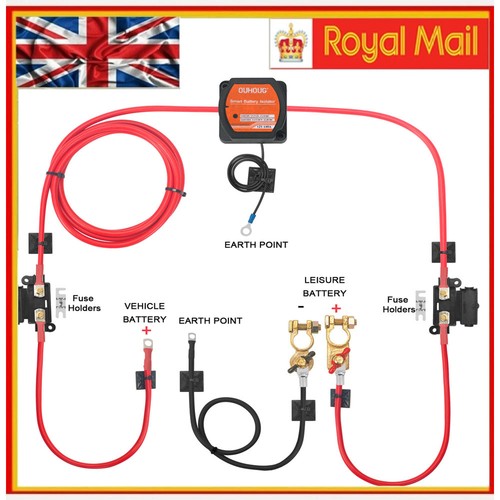 Split charge relay kit - charge,