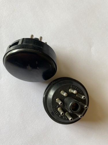 Bulgin octal plugs - bulgin, pair,