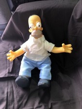 Vintage Homer Simpson Soft Bodied Doll 1990s retro toy, The Simpsons rare Fox