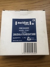 Meridian Lighting Fire Hood 200mm dia x 175mm Height Model FH87 NEW & BOXED
