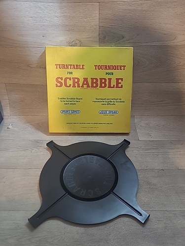Vintage scrabble turntable - scrabble,