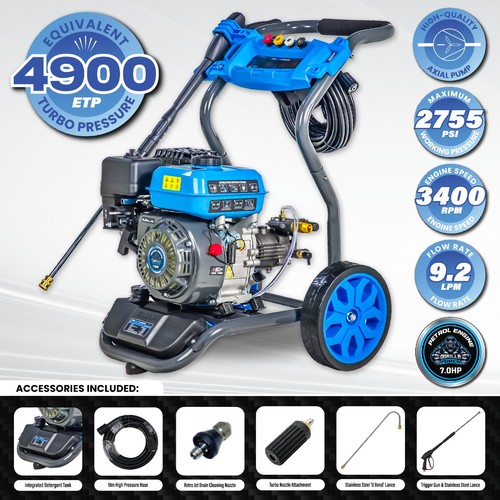 Petrol pressure washer - pressure,