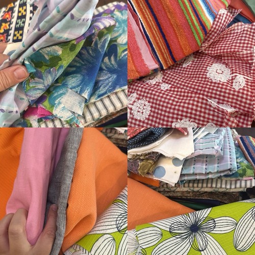 Fabric remnant lot repro true - lot,